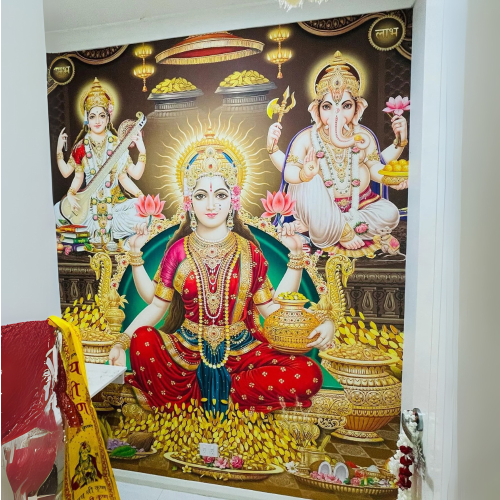 Lakshmi Wall Mural Wall Wonder