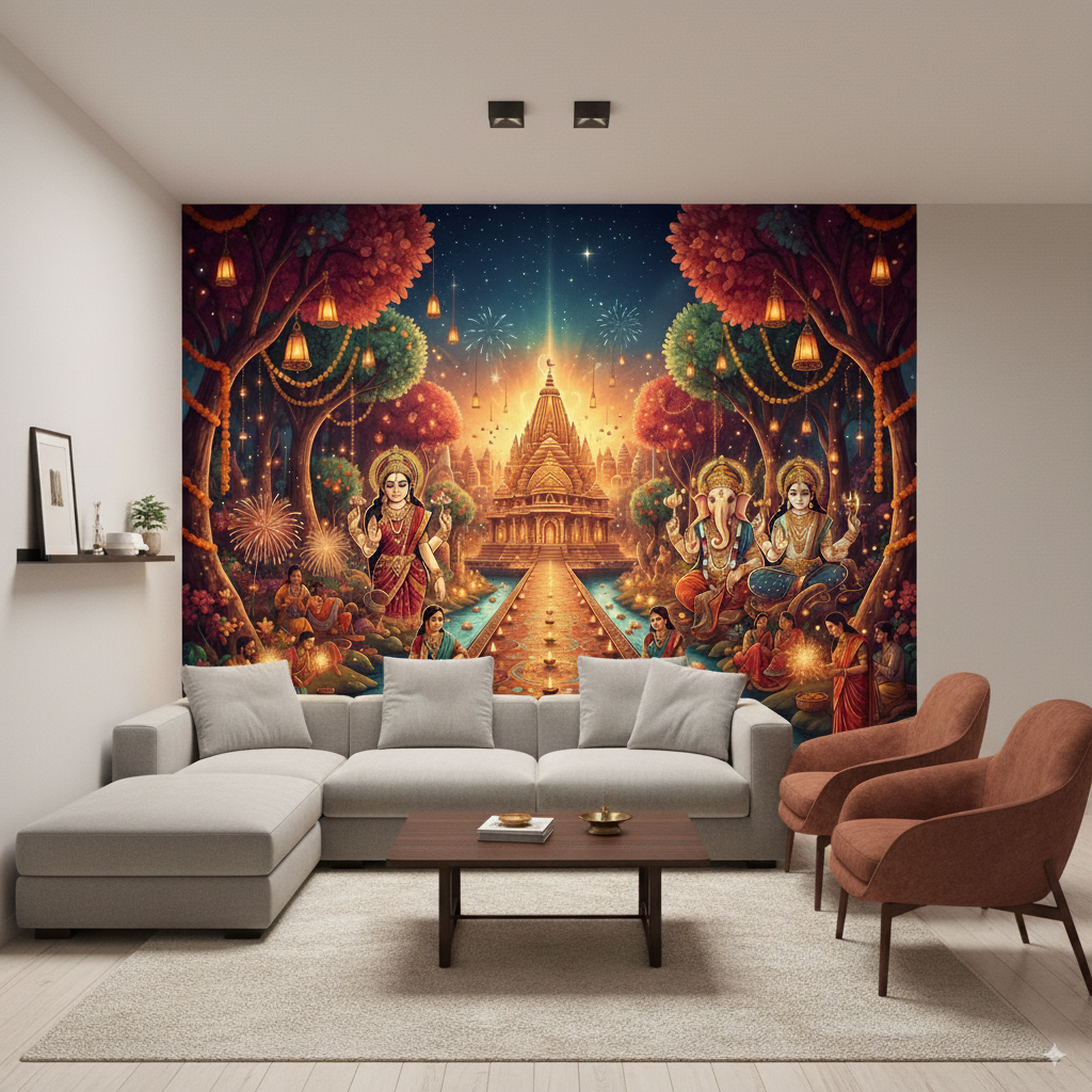 Diwali Festival Mural