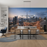 Wall Wonder: Dramatic Dubai Skyline Mural