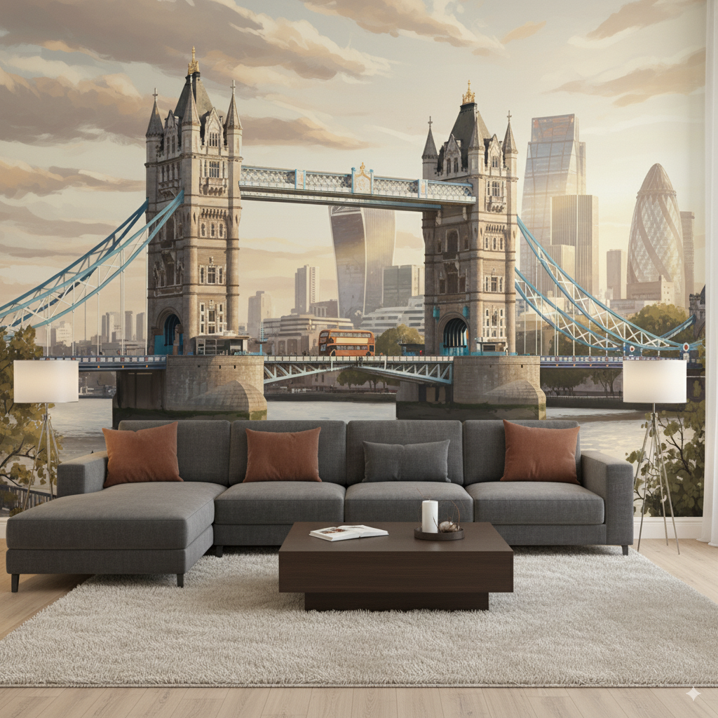 Tower Bridge & Cityscape Wall Art