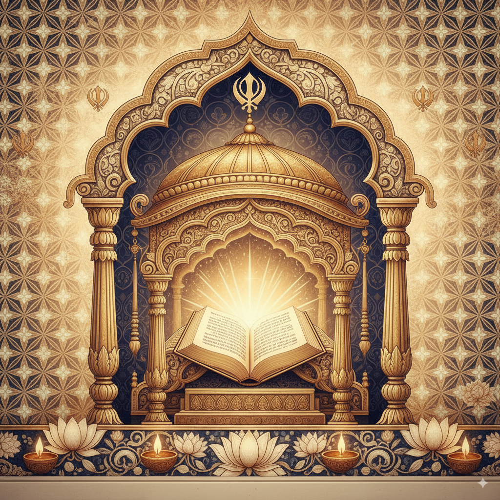 guru granth sahib ji mural