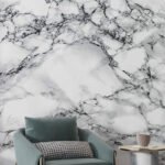 Wall Wonder: - Monochrome Marble Mural