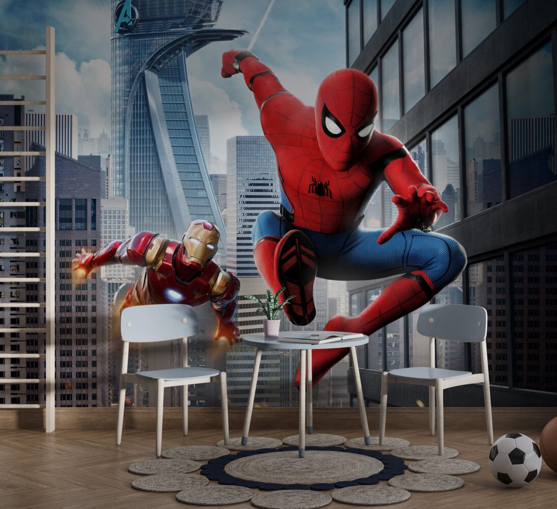Wall Wonder: Spider-Man & Iron Man Mural