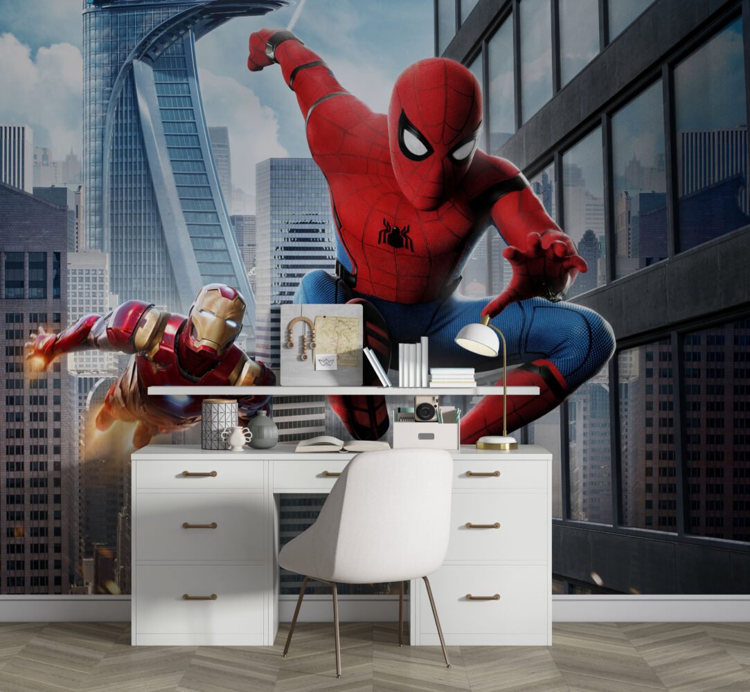 Wall Wonder: Spider-Man & Iron Man Mural
