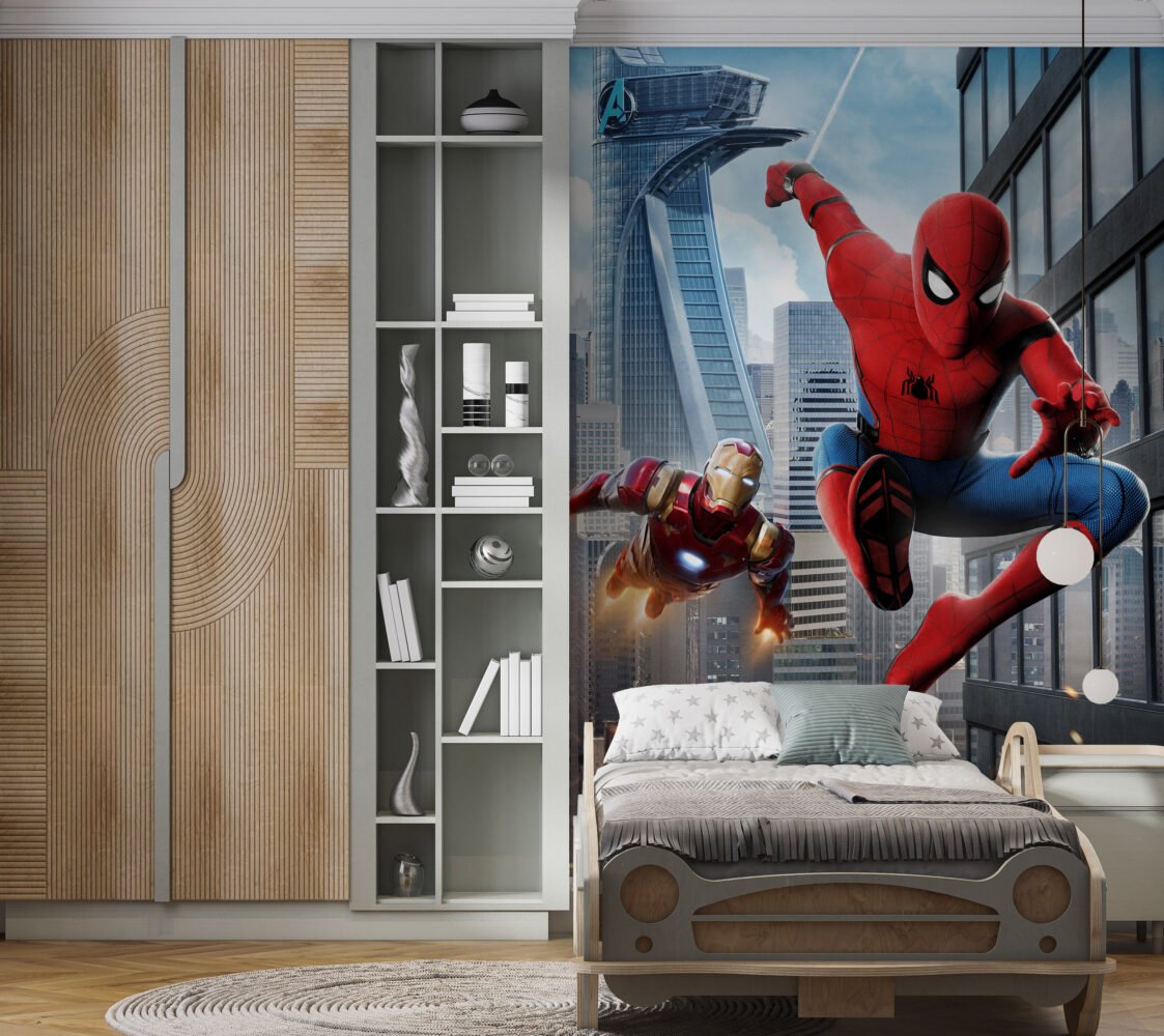 Wall Wonder: Spider-Man & Iron Man Mural