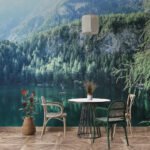 Wall Wonder: Tranquil Forest Lake Mural