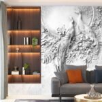 Wall Wonder: 3D Peacock Wall Mural