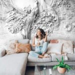 Wall Wonder: 3D Peacock Wall Mural