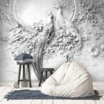 Wall Wonder: 3D Peacock Wall Mural