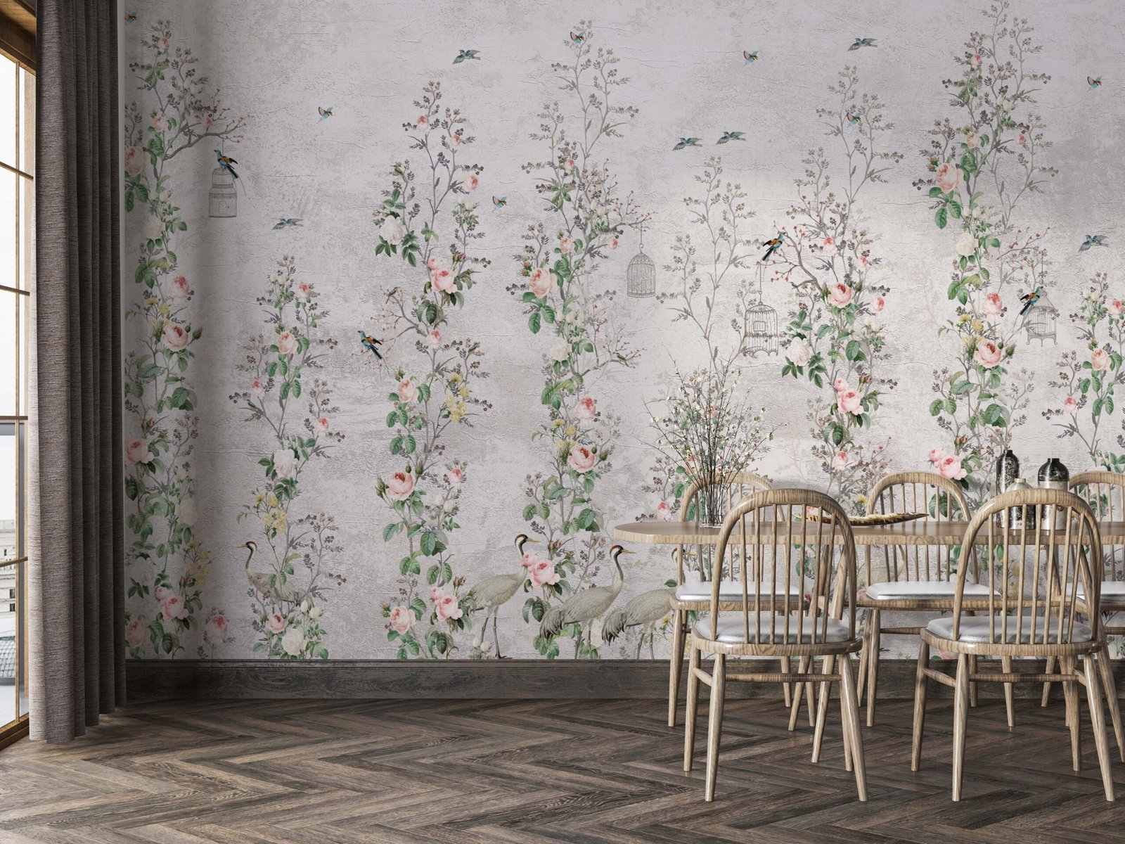 Wall Wonder: Whimsical Chinoiserie Wall Mural