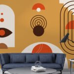 Wall Wonder: Abstract Eye & Arch Wall Mural