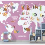 Wall Wonder: Alphabet World Map Mural