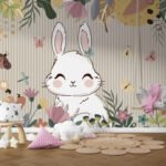 Wall Wonder: Whimsical Bunny Mural