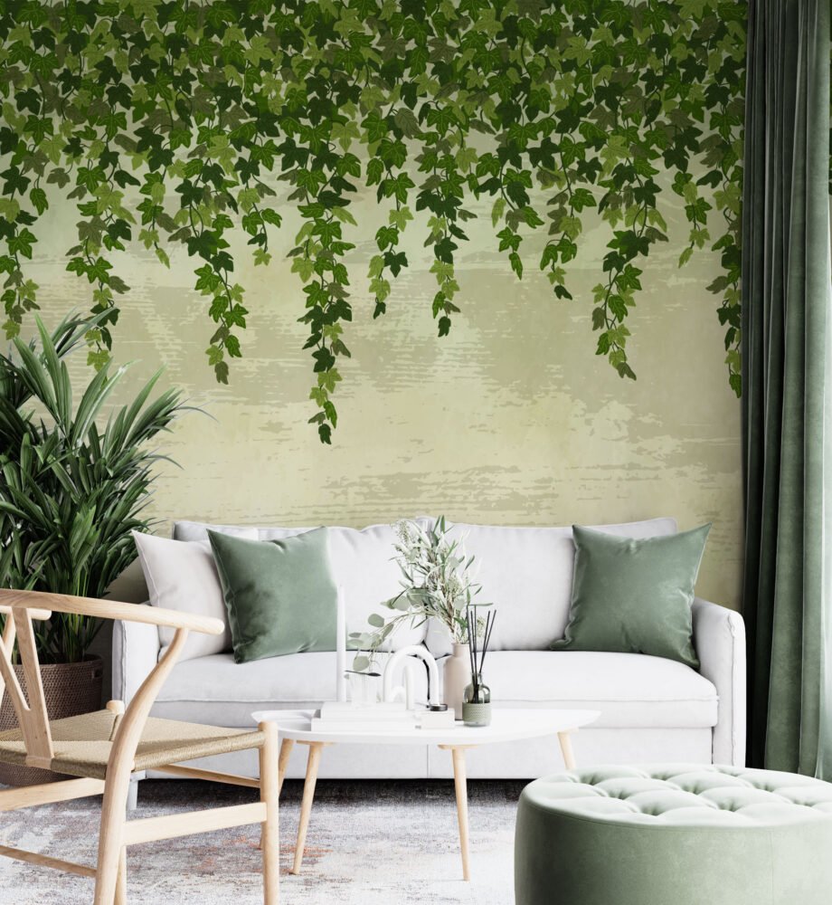 Wall Wonder: Green Vine Mural