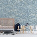Wall Wonder: Swirling Sea Wallpaper