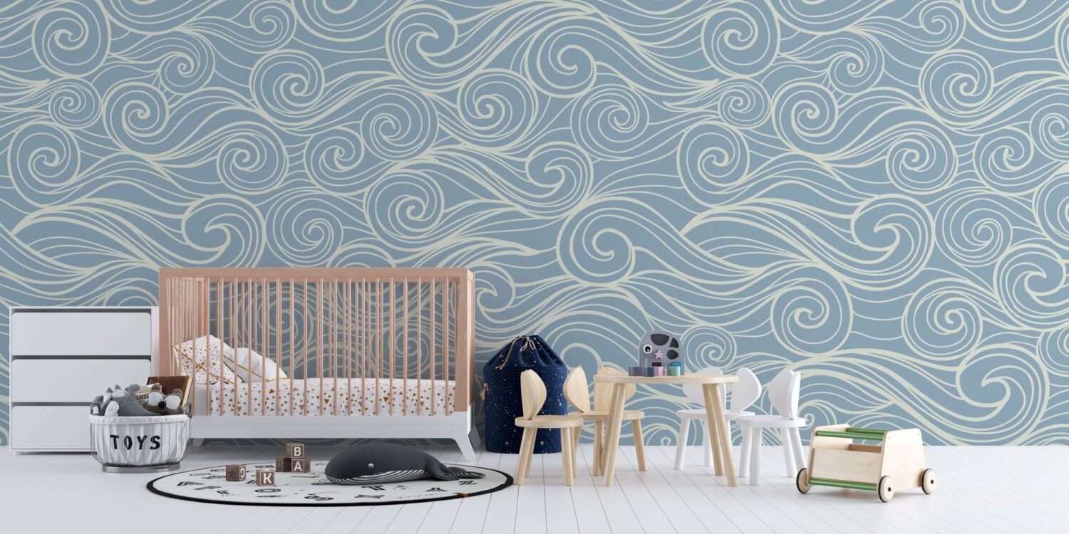 Wall Wonder: Swirling Sea Wallpaper