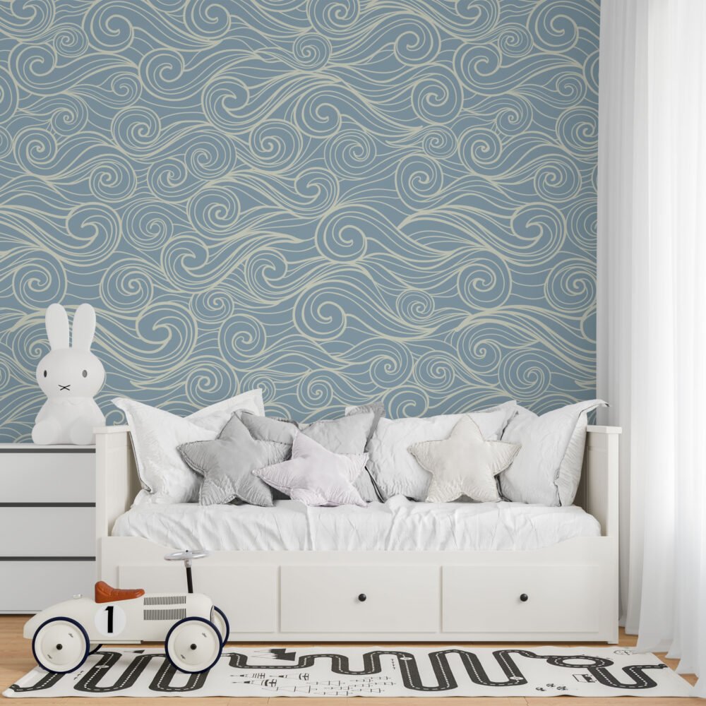 Wall Wonder: Swirling Sea Wallpaper
