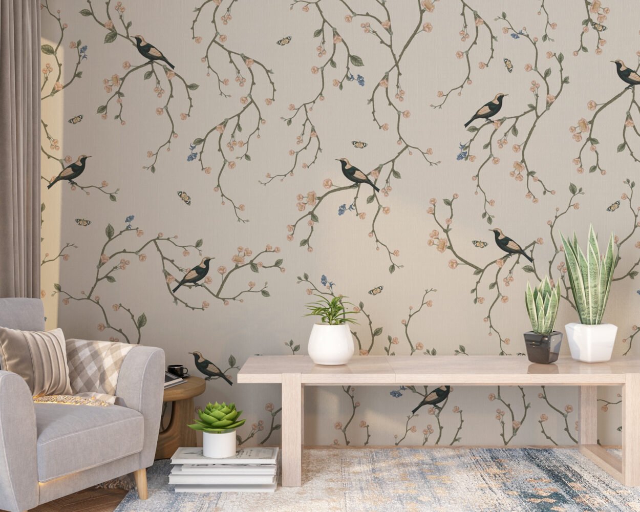 Whimsical Garden Wall Mural Wall Wonder