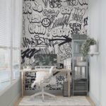 Wall Wonder: Monochrome Graffiti Mural
