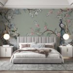 Wall Wonder: Peacock Garden Mural