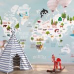 Wall Wonder: World Map Mural for Kids