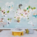 Wall Wonder: World Map Mural for Kids