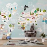 Wall Wonder: World Map Mural for Kids