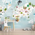 Wall Wonder: World Map Mural for Kids