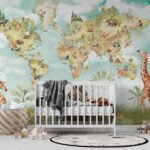 Wall Wonder: Watercolor World Map Mural