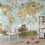 Wall Wonder: Watercolor World Map Mural