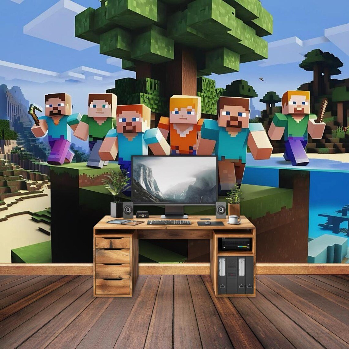 Wall Wonder: Minecraft Adventure Mural