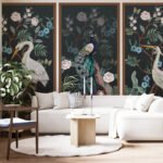 Wall Wonder: Botanical Birds Mural