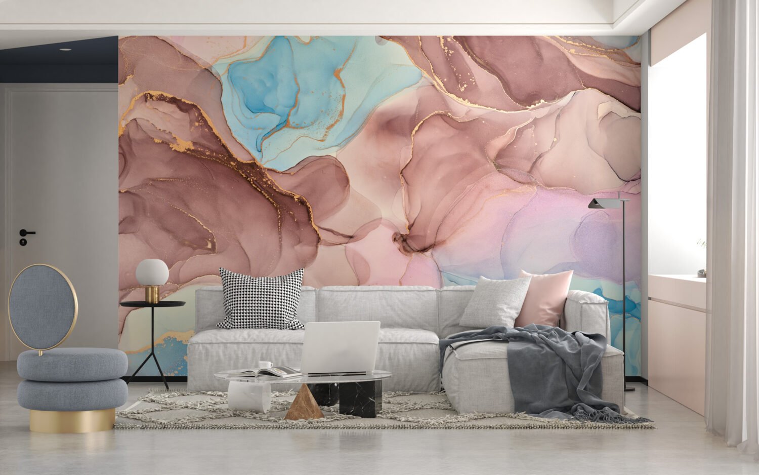 Wall Wonder: Dreamy Watercolour Wall Mural