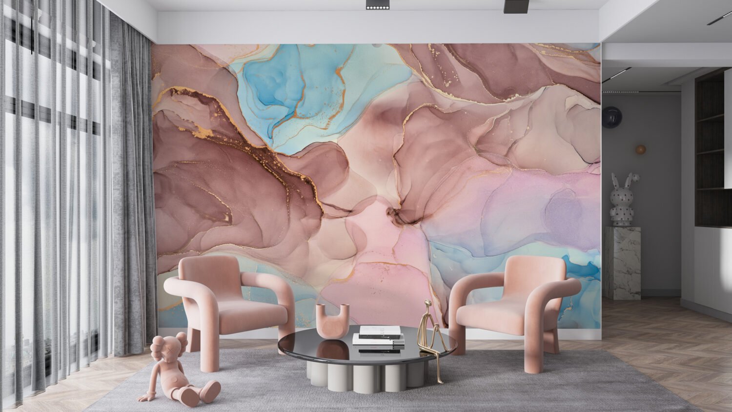 Wall Wonder: Dreamy Watercolour Wall Mural