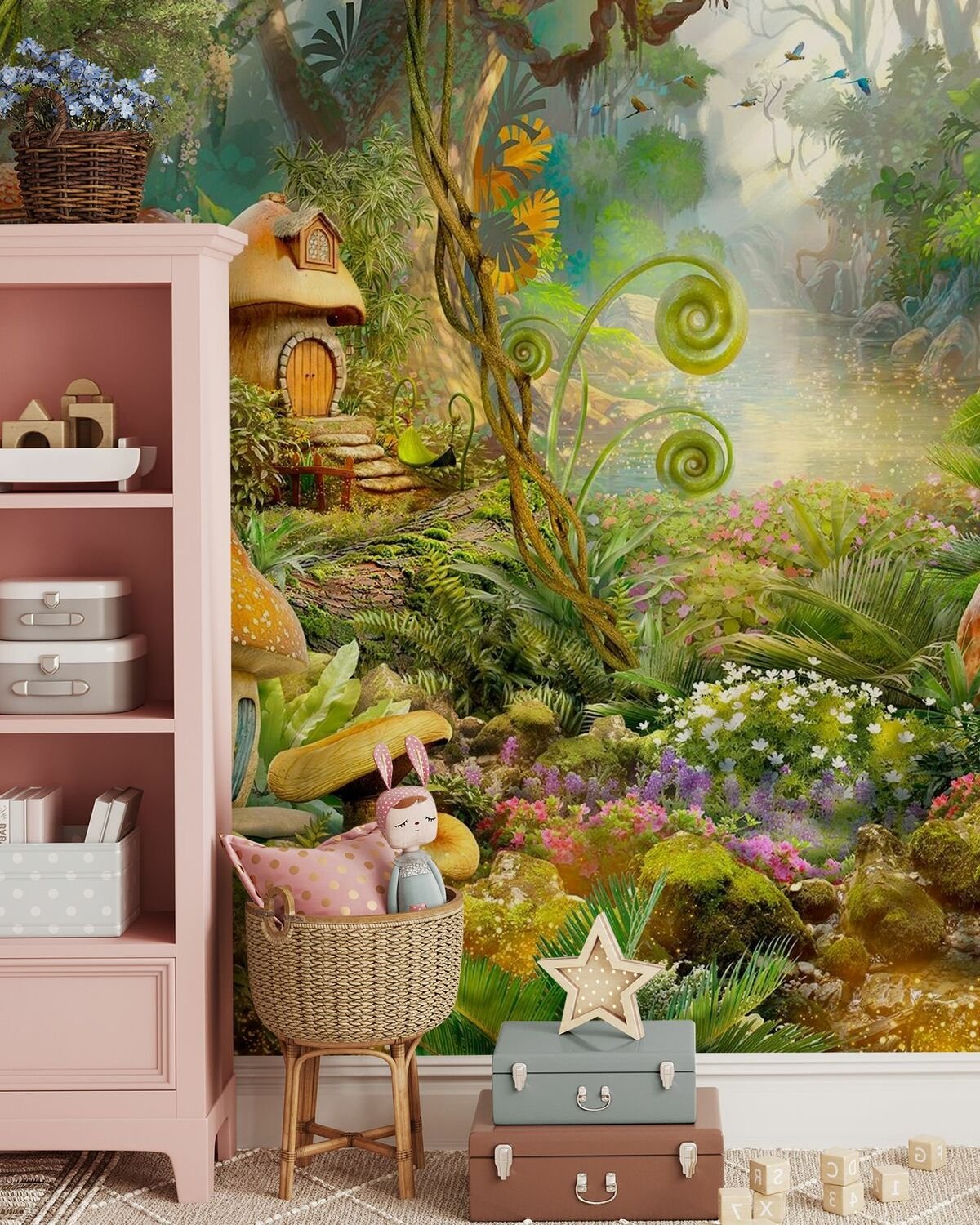 Wall Wonder: Kids Fantasy Fairyland Wallpaper Mural