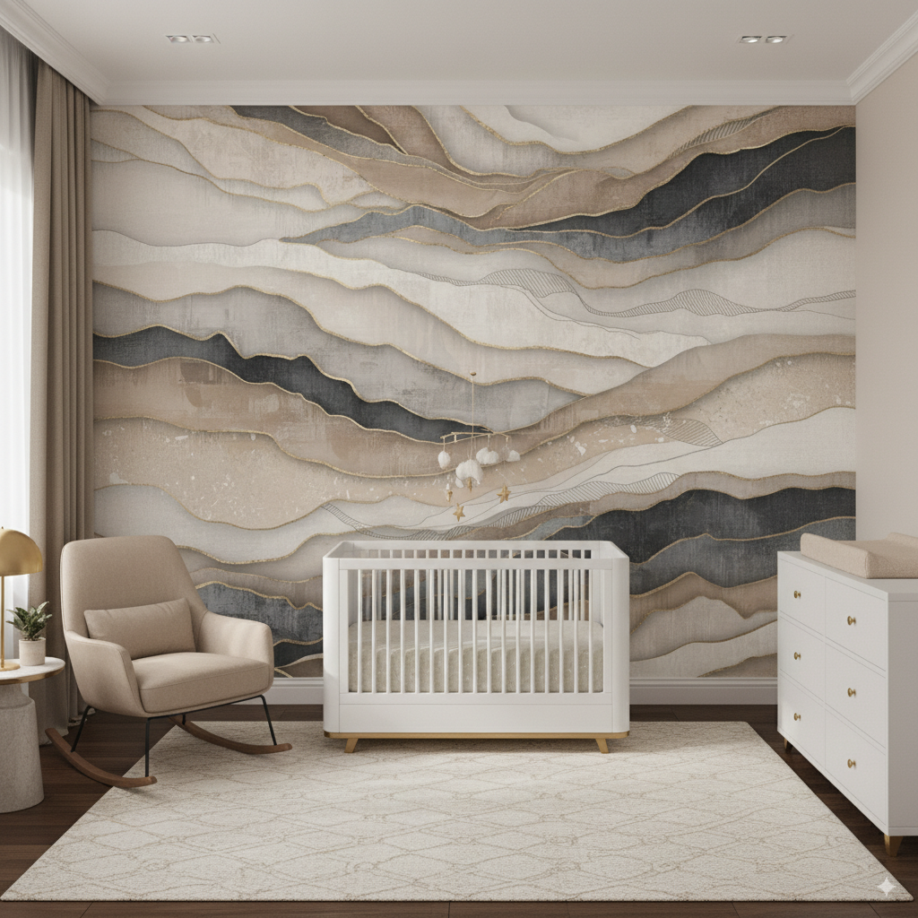 Wall Wonder: Strata luxe wall mural