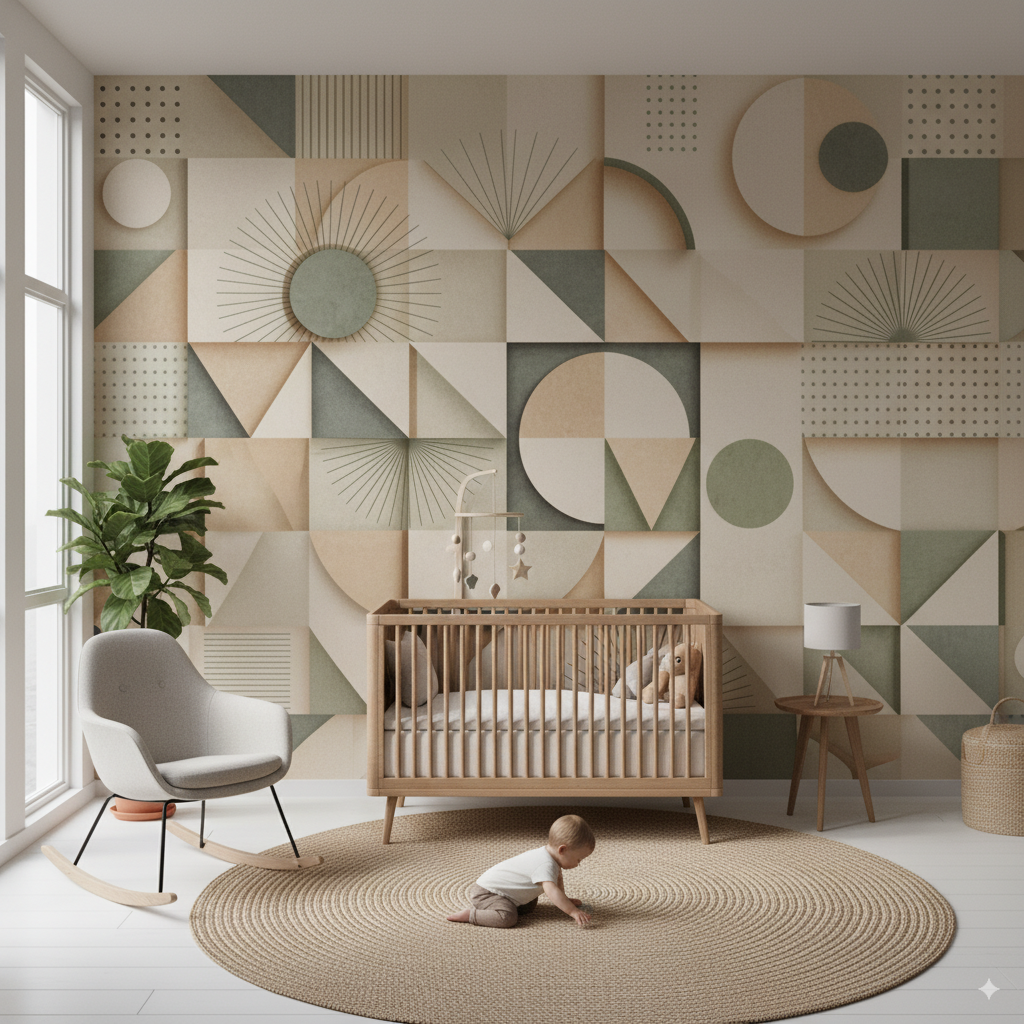Wall Wonder: Geometric Harmony Wall Mural