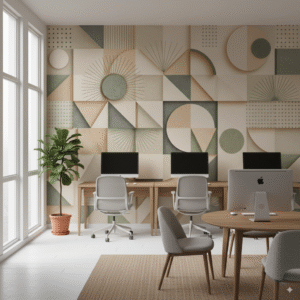 Wall Wonder: Geometric Harmony Wall Mural