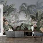 Wall Wonder: palm garden wall mural