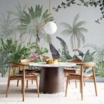 Wall Wonder: lush greenery & colourful birds mural