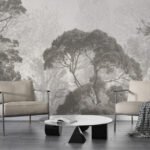 Wall Wonder: Misty Forest Wall Mural