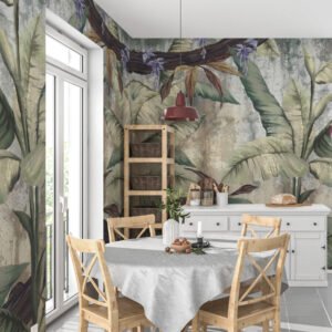 Wall Wonder: lush tropics wall mural